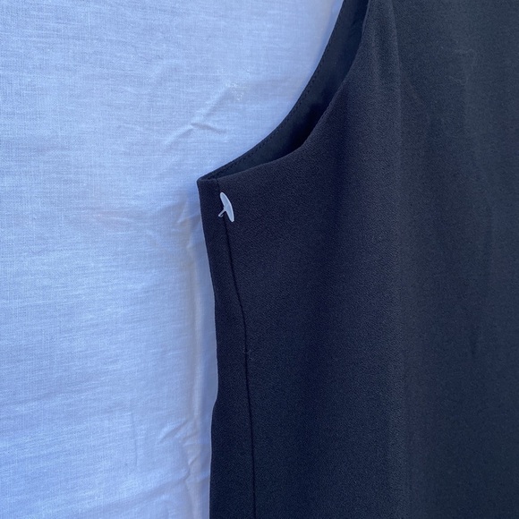 Eliza J Black Sleeveless Dress With Collar - Picture 6 of 11